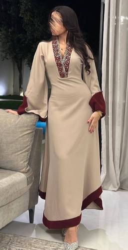 فستان سهرة ناعم  باربي تطريز يدوي راقي
