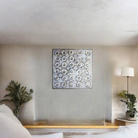 لوحه فنيه متعدده الالوان 100X100 سم
