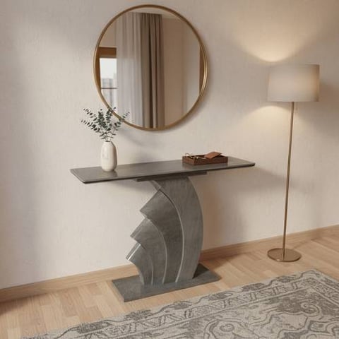 مدخل سيراميك رمادي تصميم حديث