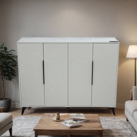 دولاب أحذية متعدد الأغراض 4 باب مقاس 95*40*120سم