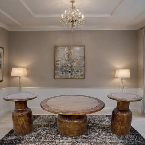 طقم طاولات شاي خشب هندي3 قطع