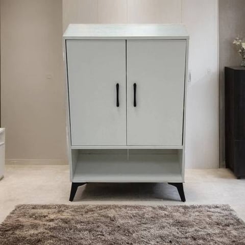 دولاب أحذية متعدد الأغراض 2 باب مقاس 90*30*60 سم