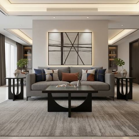 طقم طاولات كنب زجاجي حديث