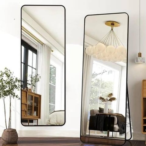 مرايا استاند باطار اسود مقاس 40×160 سم