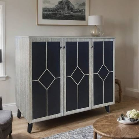 دولاب احذية ماليزي خشب متعدد الاغراض 3 باب مقاس 91*34*120 سم