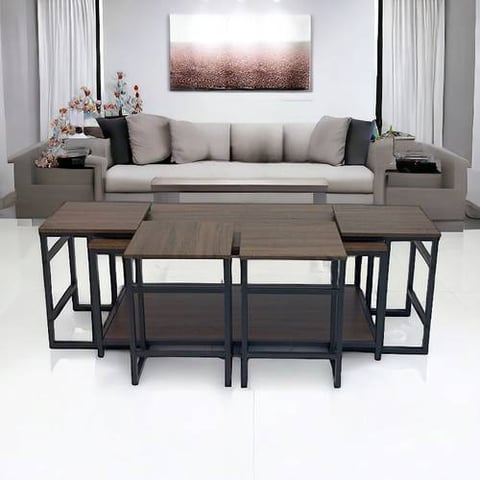 طاولات خدمة خشب 5 قطع