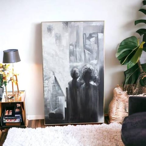 لوحه فنيه متعدده الالوان 100X150 سم 