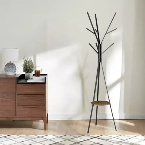 علاقة ملابس استاند اسود 179 سم 