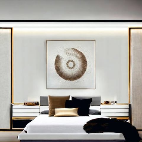  لوحه فنيه متعدده الالوان 100X100 سم