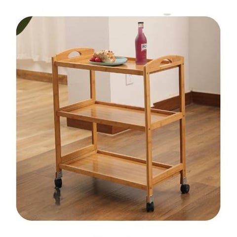 عربة تقديم خشب 3 دور