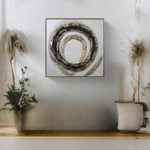 لوحه فنيه متعدده الالوان 100X100 سم
