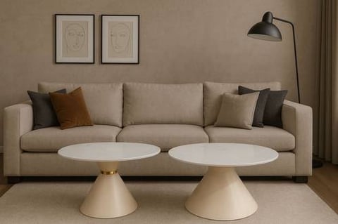 طقم طاولات رخامية تصميم فاخر