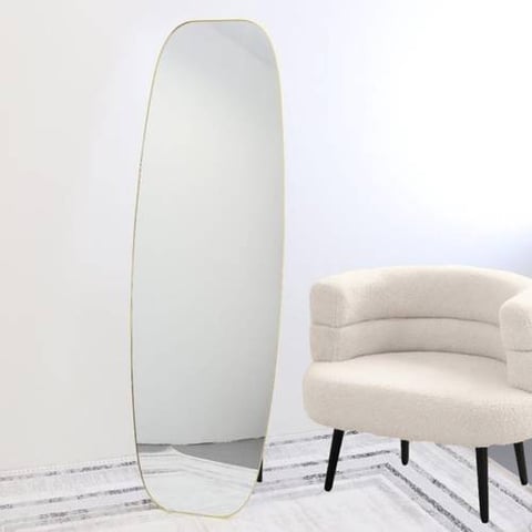 مرايا ستاند اطار ذهبي مقاس 50×165 سم