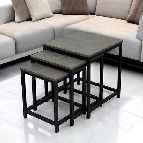 طقم طاولات خدمه خشب