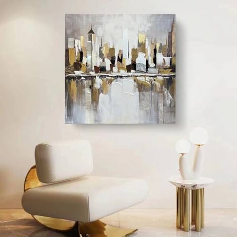 لوحه فنيه متعدده الالوان 100X100 سم