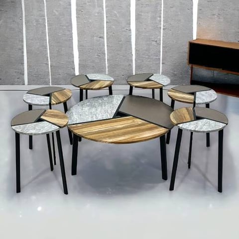 طقم طاولات شاي 7 قطع
