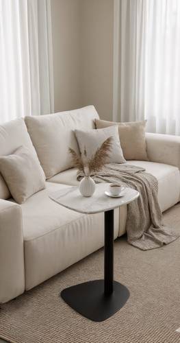 طاولة خدمة رخام اسود تصميم عصري35*34*57
