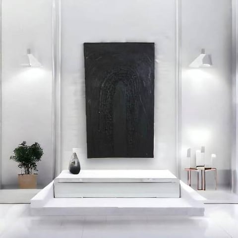لوحه فنيه متعدده الالوان 120x280 سم 