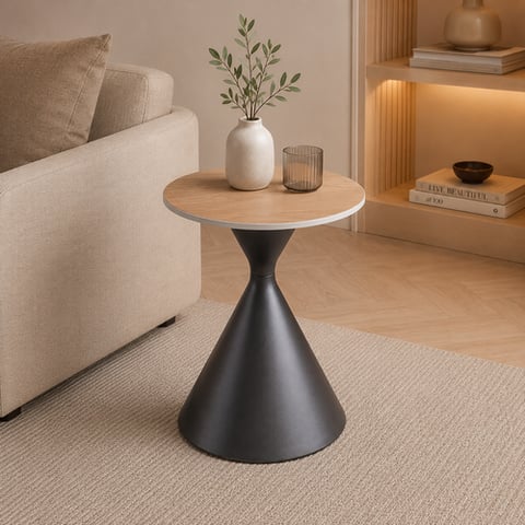 طاولة خدمة سيراميك دائري