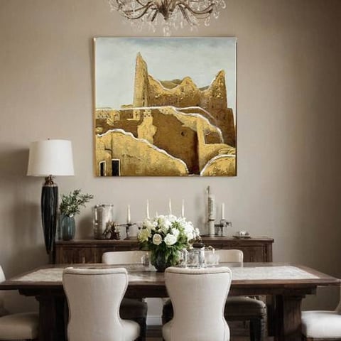  لوحه جدارية متعددة الألوان مقاس 80*80 سم