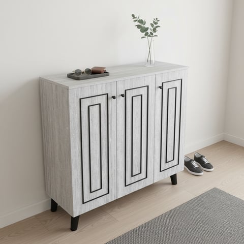 خزانة احذية ماليزي 3باب تصميم عصري