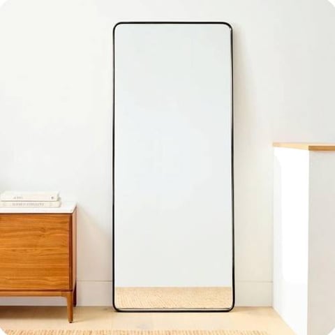  مرآة أرضية اطار معدن50×120 سم