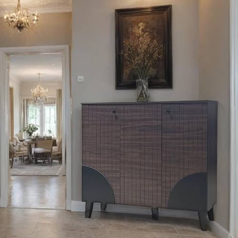 دولاب جزمة ماليزي خشب  متعدد الاستخدام مقاس 95*35*100 سم