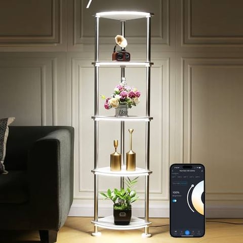 مصباح ارضي بارفف LED على شكل عمود