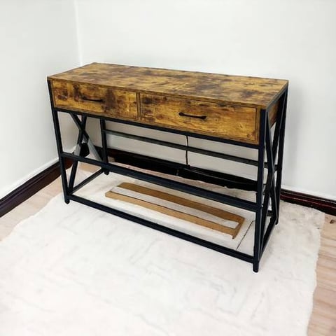 مدخل استقبال- ارفف زجاج 80x120x35سم