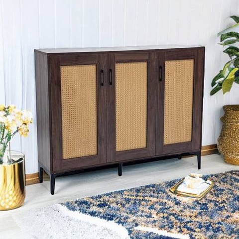 دولاب أحذية متعدد الأغراض 3 باب 120x30x95سم 