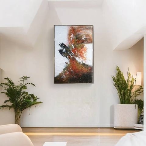 لوحه فنيه متعدده الالوان 120X80 سم