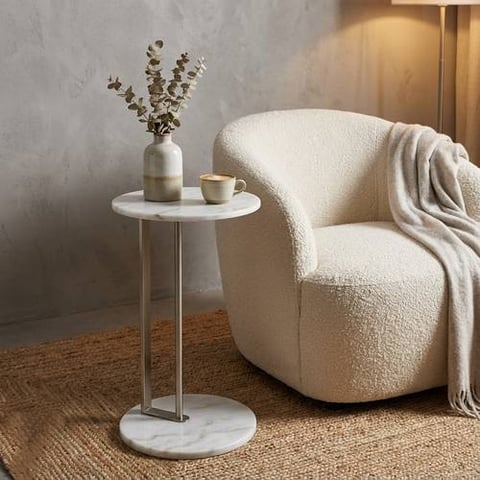 طاولة خدمة رخام بتصميم انيق 33*57سم