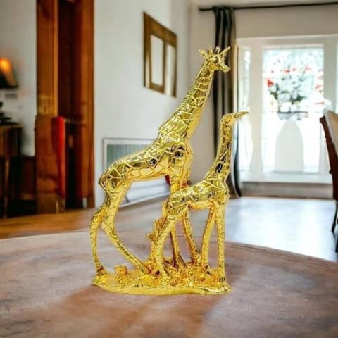   تحفه شكل زرافه 41x12 سم - ذهبي