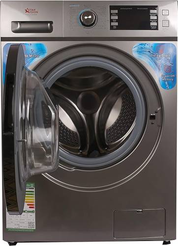 Star Vision washing machine, front load, 12 kg, drying 80%, silver
