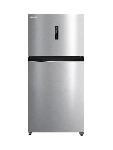 Toshiba Refrigerator 2 Doors 19.6 Feet Steel