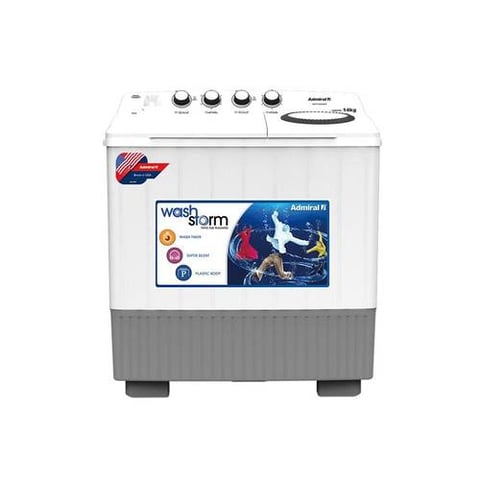 Admiral washing machine 14 kg, two tubs, white