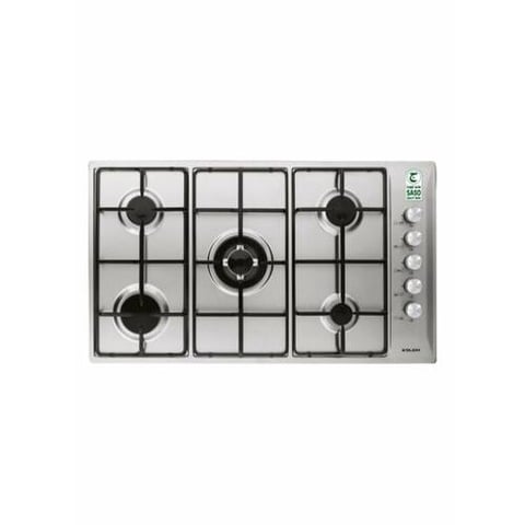 Glem built-in stove, 86cm, 5 gas burners, side control
