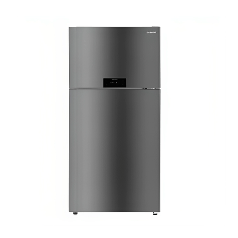 Daewoo Double door refrigerator, 19.8 feet, silver