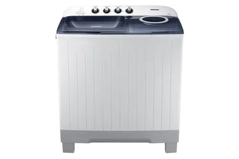 Samsung washing machine, 12 kg, two tubs, light silver