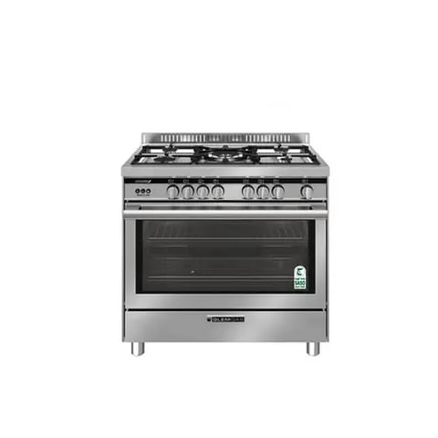 Gelm gas oven 60×100 with fan, steel 