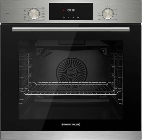 General Golden Built-in electric oven, 60 cm, steel, 73 liters, digital control, grill and air fryer