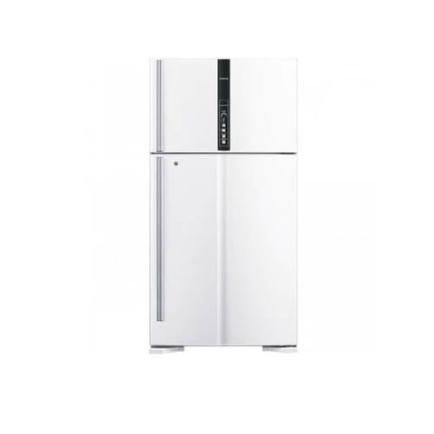 Hitachi Double door refrigerator, 21.2 feet, white