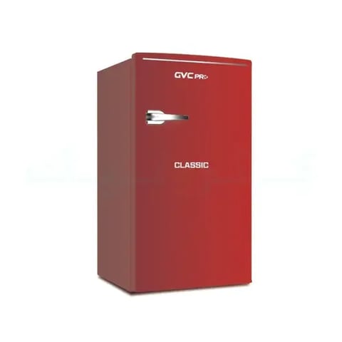 GVC Pro Classic refrigerator, 3.1 feet, red
