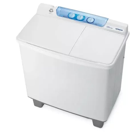 Hitachi 10.5 kg twin tub washing machine white