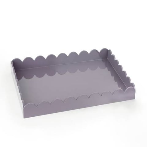 LACQUER TRAY WITH SCALLOPED EDGES BY DAREE HOME