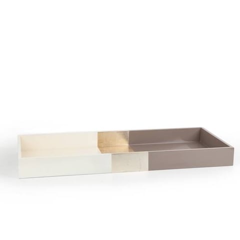 LACQUER TRAY TRI-COLOR BY DAREE HOME