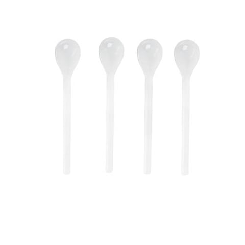   WHITE GLASS TEASPOON BY DAREE HOME 
