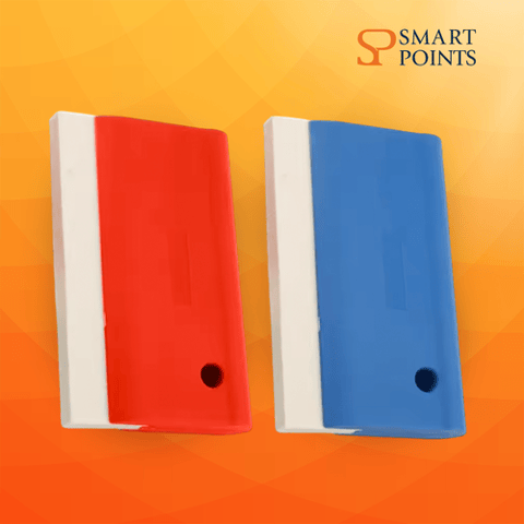 Professional Red & Blue Squeegee – High-Thickness for Vinyl & Sticker Application