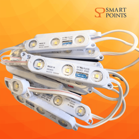 وحدة إضاءة LED سامسونج SS2835 – 12 فولت – 3 ليد – مقاومة للماء IP68