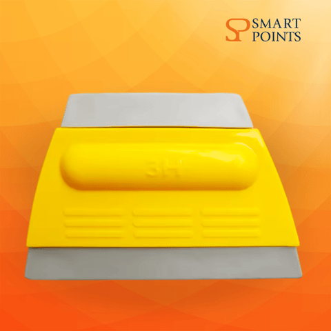Yellow Felt Edge Squeegee – Vinyl & Sticker Application Tool